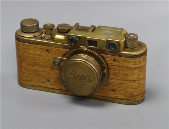 A Russian copy of a WWII Leica camera marked Bildberichter No.0407